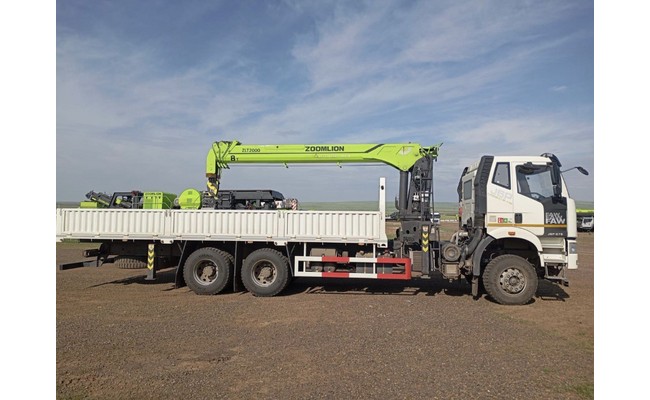 Бортовой FAW 6х4 с КМУ  Zoomlion ZLT2500V5
